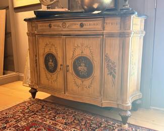 Painted floral cabinet / side cabinet