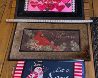 Two switch mat frames and several inserts
