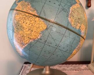 Vintage world globe