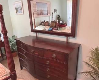 Vintage Dixie dresser and mirror