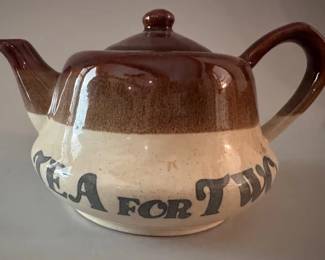 'Tea for Two' ceramic teapot