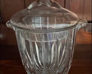 Glass ice bucket