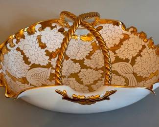 Italian porcelain basket
