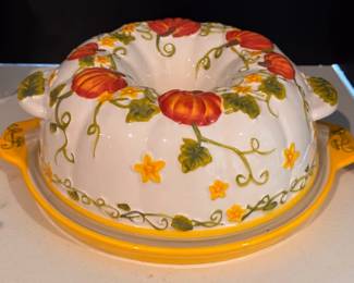 Temptations 'Figural Pumpkin' presentable ovenware and other fall motif pieces
