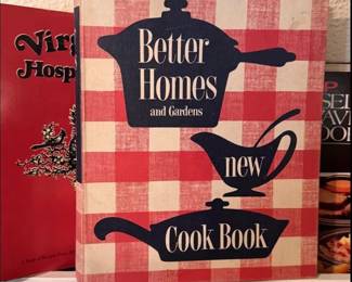 Assorted vintage and local cookbooks