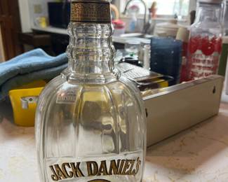 vintage Jack Daniel's Old No. 7 whiskey decanter,
