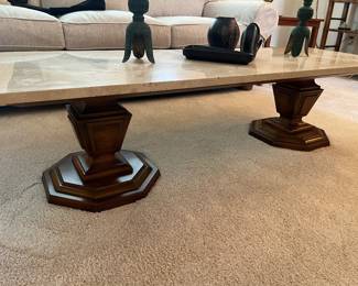 vintage Weiman Heirloom pedestal coffee table