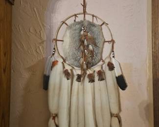 Large Medicine Wheel (authentia fur, feathers, and leather)