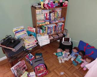 Toys/Media - kid's books, games, toys; VHS/DVD movies & players