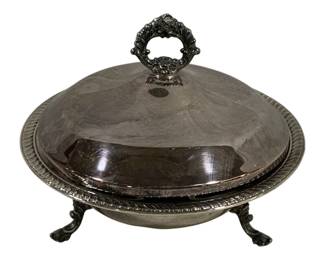 5641 - Rogers Silver Plated Dish w/ Lid - 10.5 x 8