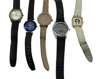 8074 - Assorted Watches (Description): Used as is electric/electronic/mechanical item. No guarantee all components, untested.