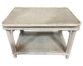 4821 - Wicker Swivel Top Coffee Table - 18 x 25 x 16