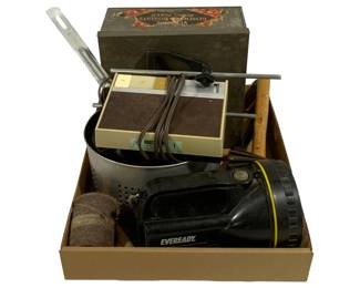 4954 - Lot of Assorted Items (Description): Used as-is electric/electronic/mechanical item - no guarantee all components, untested.