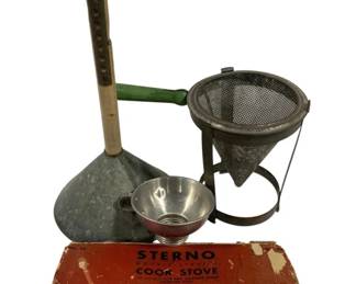 5346 - Lot of Vintage Items - Canning Strainer & More