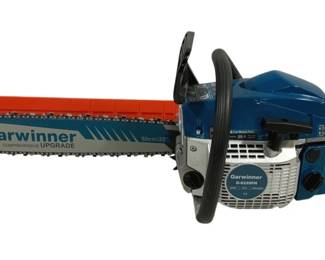 4614 - Garwinner 20" Bar Chainsaw Model: G-6220FH (Description): Used as is electric/electronic/mechanical item. No guarantee all components, untested.