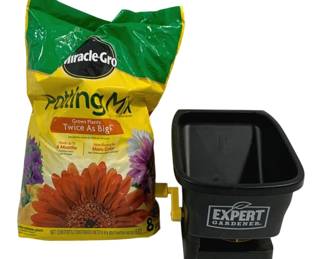 4560 - Seed Spreader & Bag of Potting Mix