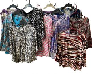 8104 - Lot of 10 Ladies Shirts - Size L-XL