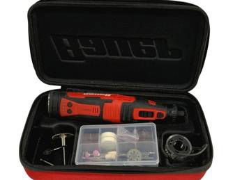 4629 - Bauer Cordless Rotary Tool w/ Case (Description): Used as is electric/electronic/mechanical item. No guarantee all components, untested.