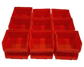 4526 - 18 Plastic Storage Bins - 4 x 4.5 x 2.5