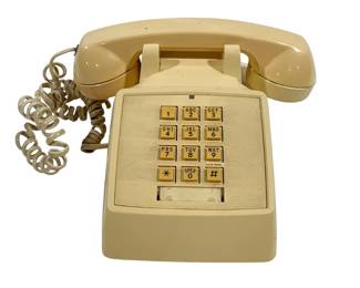 6015 - Vintage TeleConcepts Push Button Phone (Description): 8x 9 x 5 Used as is electric/electronic/mechanical item. No guarantee all components, untested