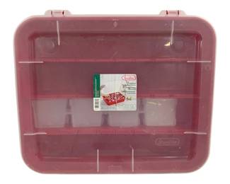 4459 - Sterlite Christmas Ornament Tote - 20 x 17 x 4