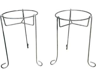 4777 - Pair of Metal Plant Stands - 20 x 12