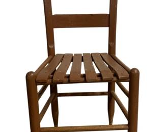 6277 - Wooden Chair - 33 x 16 x 14