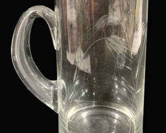 4396 - Glass Pitcher - 9" Tall