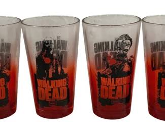 5367 - 4 Walking Dead Glasses - 6" Tall