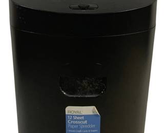 6410 - Royal Paper Shredder - 13.5 x 17 x 9.5 (Description): Used as is electric/electronic/mechanical item. No guarantee all components, untested.