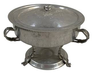 5298 - Vintage Aluminum Chafing Dish - 9 x 10