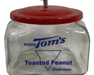 5224 - Tom's Peanuts Glass Jar - 8 x 8 x 6