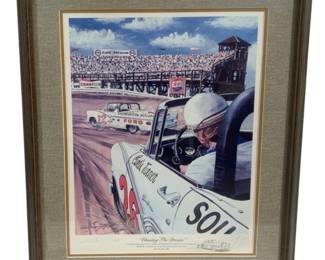 6027 - "Chasing the Dream" Framed Print - Signed (Description): #32/50 23 x 23.5