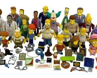 5381 - Lot of Assorted Simpsons Figurines w/ Accessories