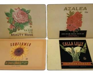 5178 - 4 Vintage Place Mats- 16 x 11.5