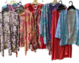 8009 - 8 Southern Lady Dress Shirts - Size PXL-1X