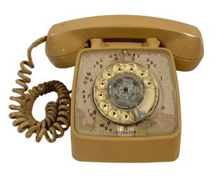 6026 - Vintage GTE Automatic Electric Rotary Dial Phone (Description): 9 x 9 x 5 Used as is electric/electronic/mechanical item. No guarantee all components, untested