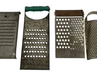5275 - 4 Vintage Metal Graters
