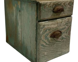 5340 - 2 Drawer Wood Box - 11 x 16 x 15