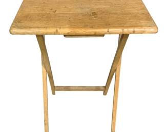 4743 - Folding Wood TV Tray - 27 x 20 x 15 (Description): As Is/Damaged