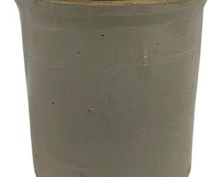 6314 - Stoneware Crock - As Is/Chipped - 8.5 x 7.5