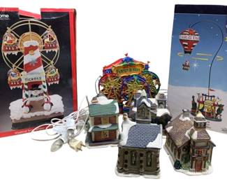 7033 - Lot of Assorted Christmas Houses & More