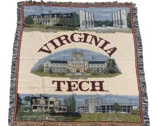 6058 - Virginia Tech Throw Blanket - 53 x 66