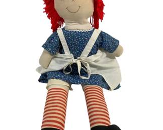 5319 - Vintage Raggedy Anne Doll - 38" Tall
