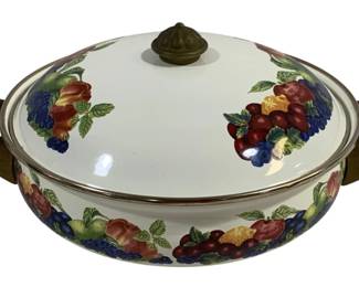 5301 - Lingoware Metal Pot w/ Lid - 10" Round
