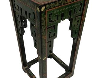 4840 - Vintage Chinese Carved Side Table - 20 x 9 x 9