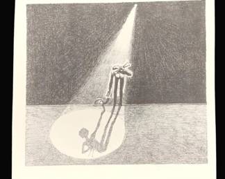 5709 - 1973 Klaus Voorman Print - 10.75 x 11.25