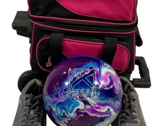 6476 - KRX Strikeforce Zoom Bowling Ball w/ bag & shoes