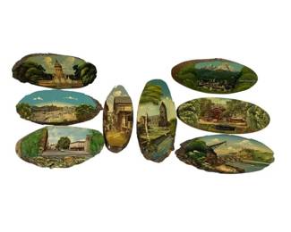 4177 - 8 Painted Wood Wall Art