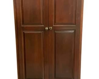 3034 - Vintage Cherry Traditional Clothing Armoire (Description): 85 x 36 x 22